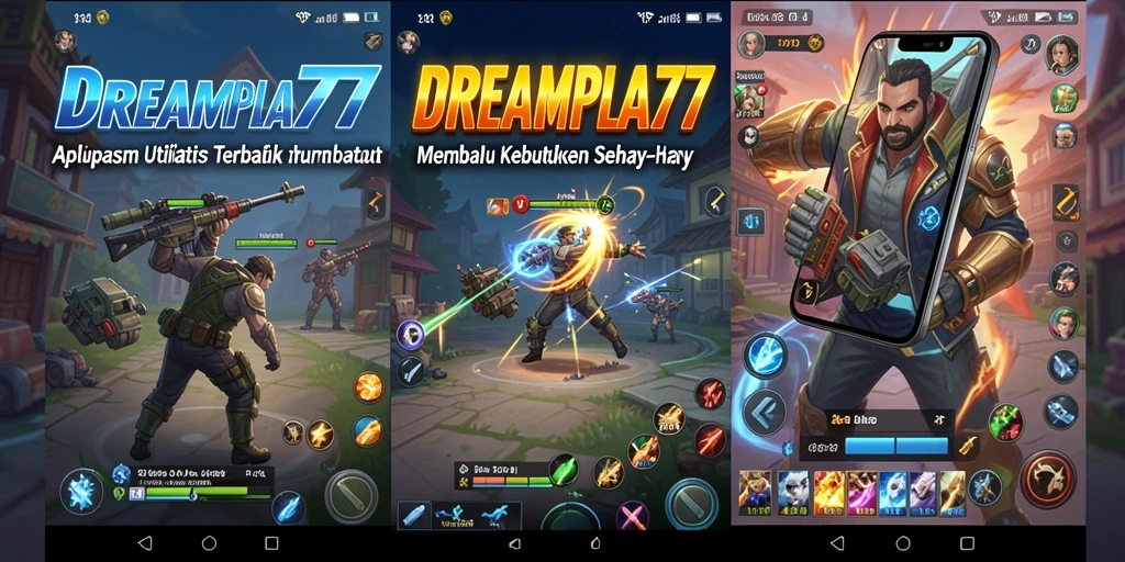 Screenshot utama DREAMPLAY77 dengan tampilan antarmuka yang menarik.