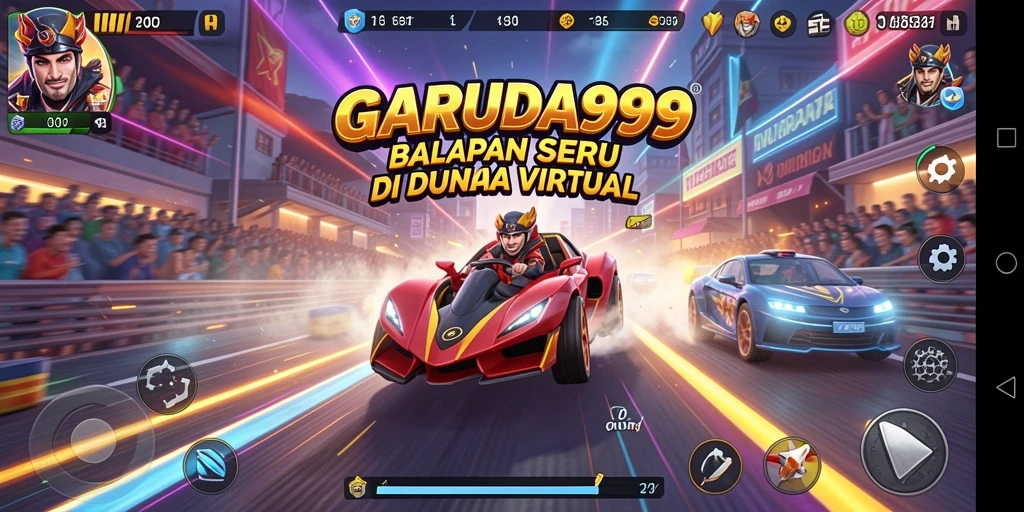 Gameplay balapan intens dan menyerukan di GARUDA999.
