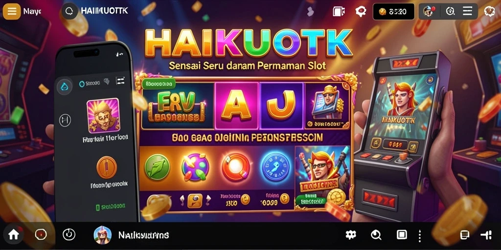 Screenshot HAIKUOTK menampilkan gameplay slot yang menarik dan penuh warna.
