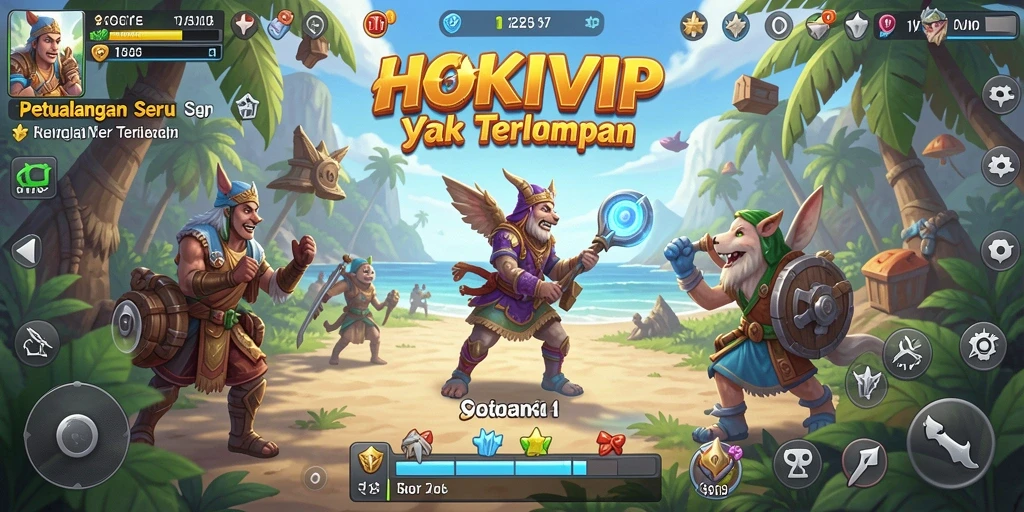 Gameplay HOKIVIP yang penuh aksi dan petualangan.
