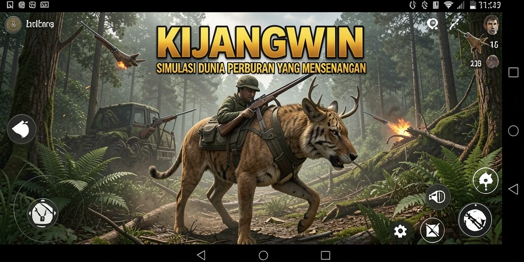Tampilan gameplay KIJANGWIN dengan kaya akan grafis menawan.