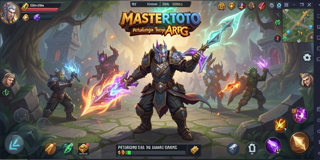 Gameplay MASTERTOTO menampilkan aksi petualangan yang seru dan grafis menawan.