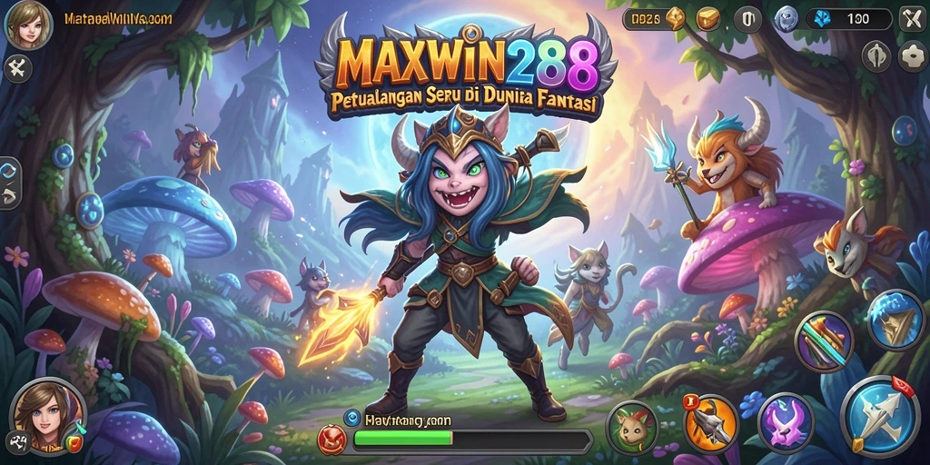 Tampilan gameplay seru dan menantang dalam MAXWIN288.