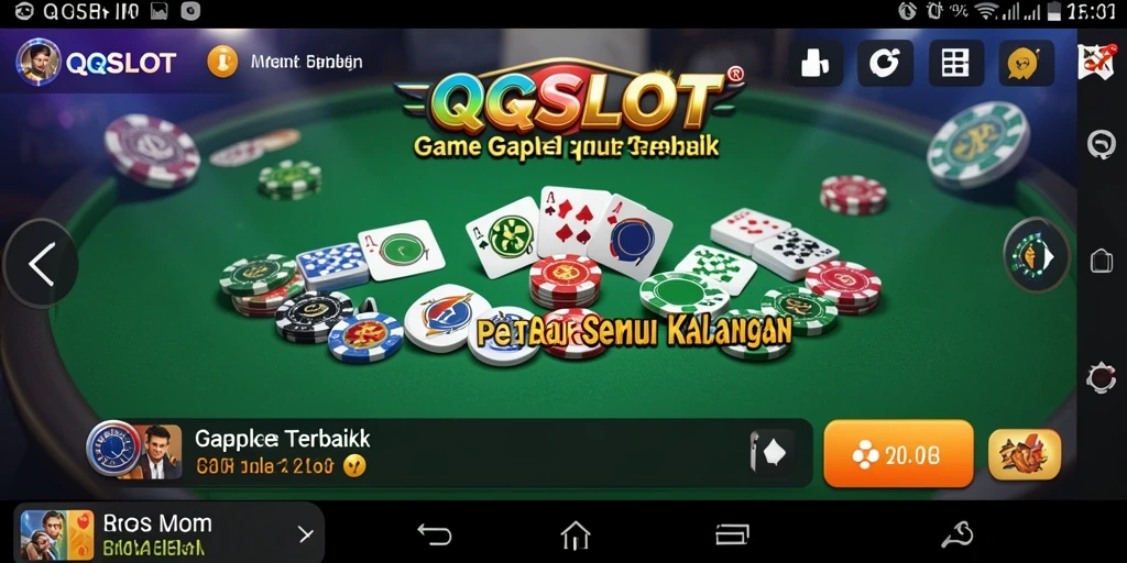 Tampilan gameplay seru dan interaktif dalam QQSLOT.