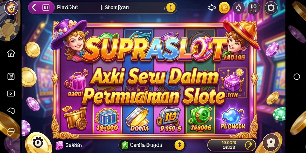Tampilan gameplay seru dalam SUPRASLOT dengan aksi yang mendebarkan.
