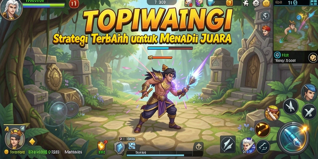 Tangkapan layar gameplay menampilkan pertempuran strategi yang seru.