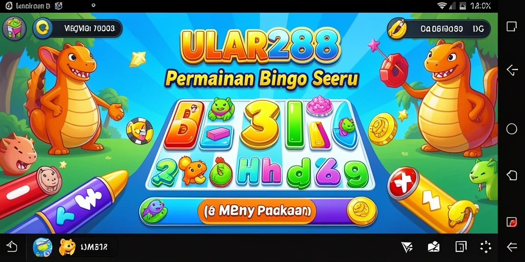 Tampilan gameplay ULAR288 yang menarik dan penuh warna dalam permainan Bingo.