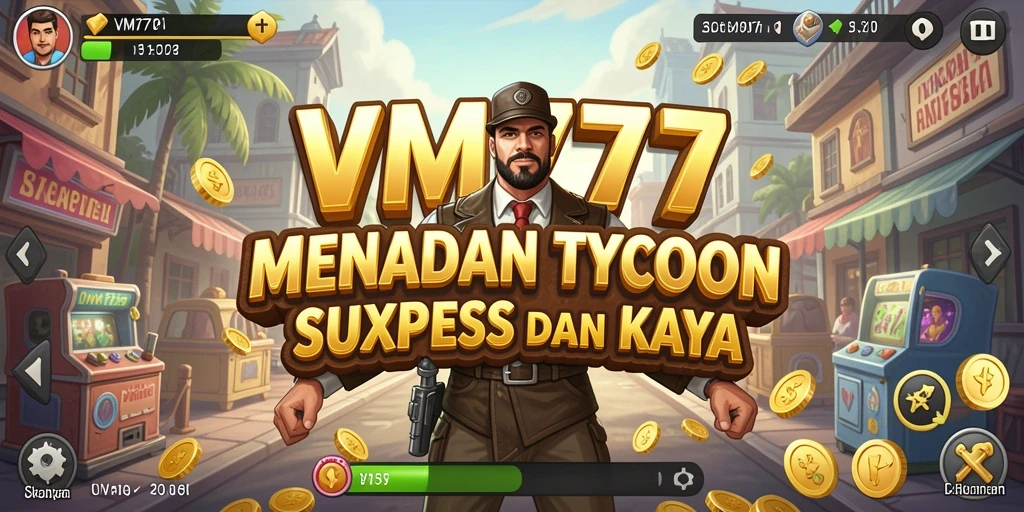 Tampilan gameplay VM777 yang menarik dengan berbagai fitur Tycoon.