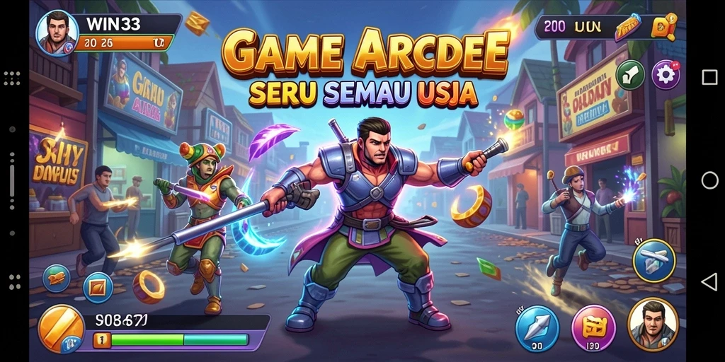 Tampilan gameplay <strong>WIN33</strong> yang seru dengan aksi Arcade yang intens.
