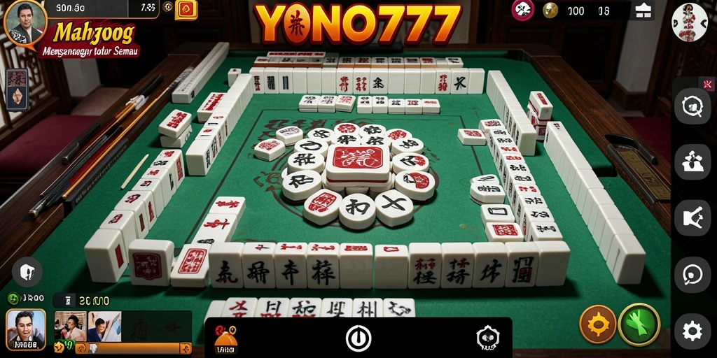 Tampilan gameplay YONO777 dengan suasana Mahjong yang menawan.