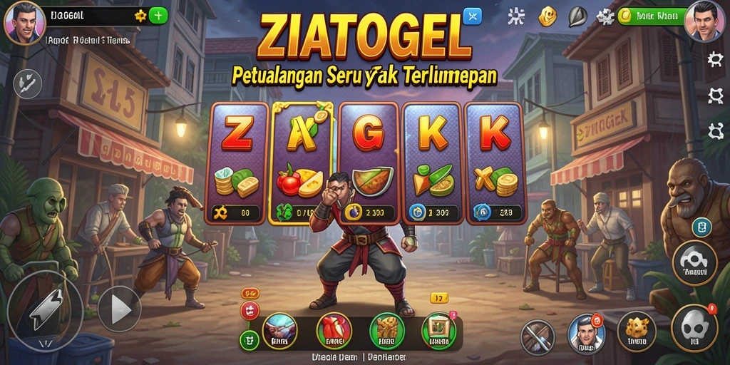 Screenshot ZIATOGEL menampilkan gameplay seru dalam dunia petualangan.